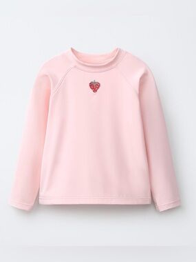ZARA STRAWBERRY EMBROIDERED SUN
PROTECTION RASH GUARD NWT
Size: 5T * Color: PINK